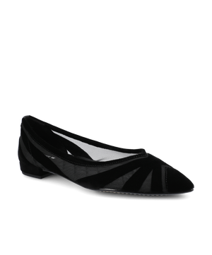 The Goldfinch 15 - Black Velvet Mesh