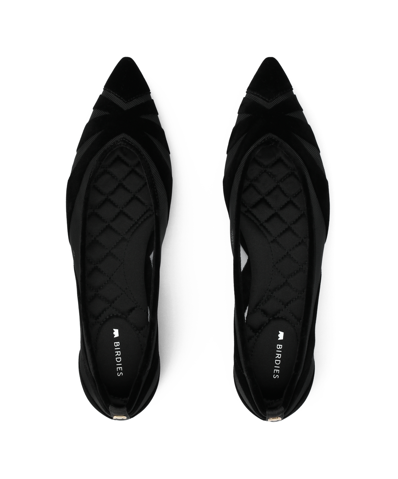 The Goldfinch 15 - Black Velvet Mesh