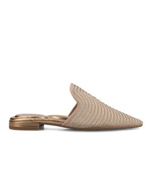 The Goldfinch 15 Mule - Gold Braiding