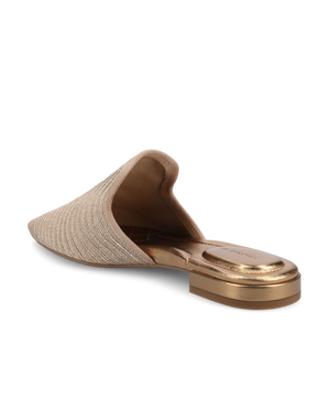 The Goldfinch 15 Mule - Gold Braiding