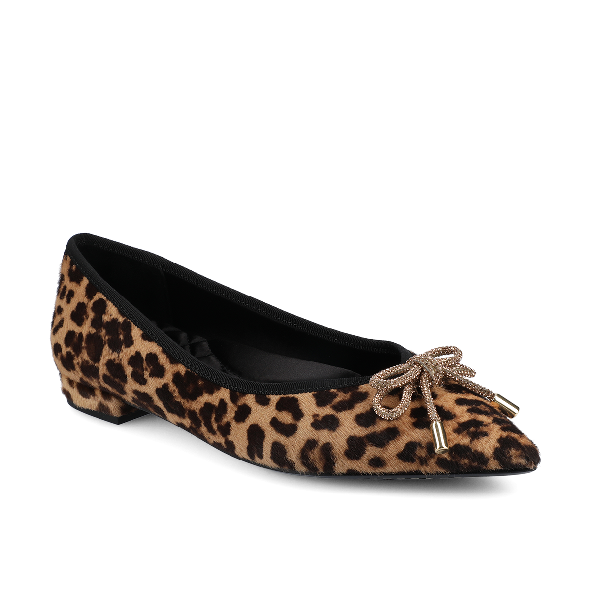 The Goldfinch 15 | Leopard Print Calf Hair | Women's Ballet Flats