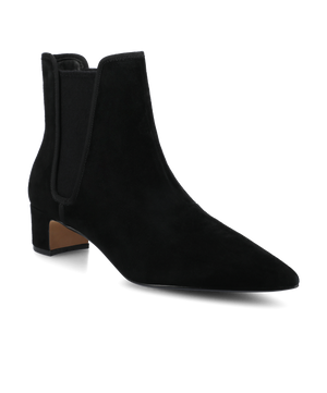 The Goldfinch 40 Chelsea Bootie - Black Suede
