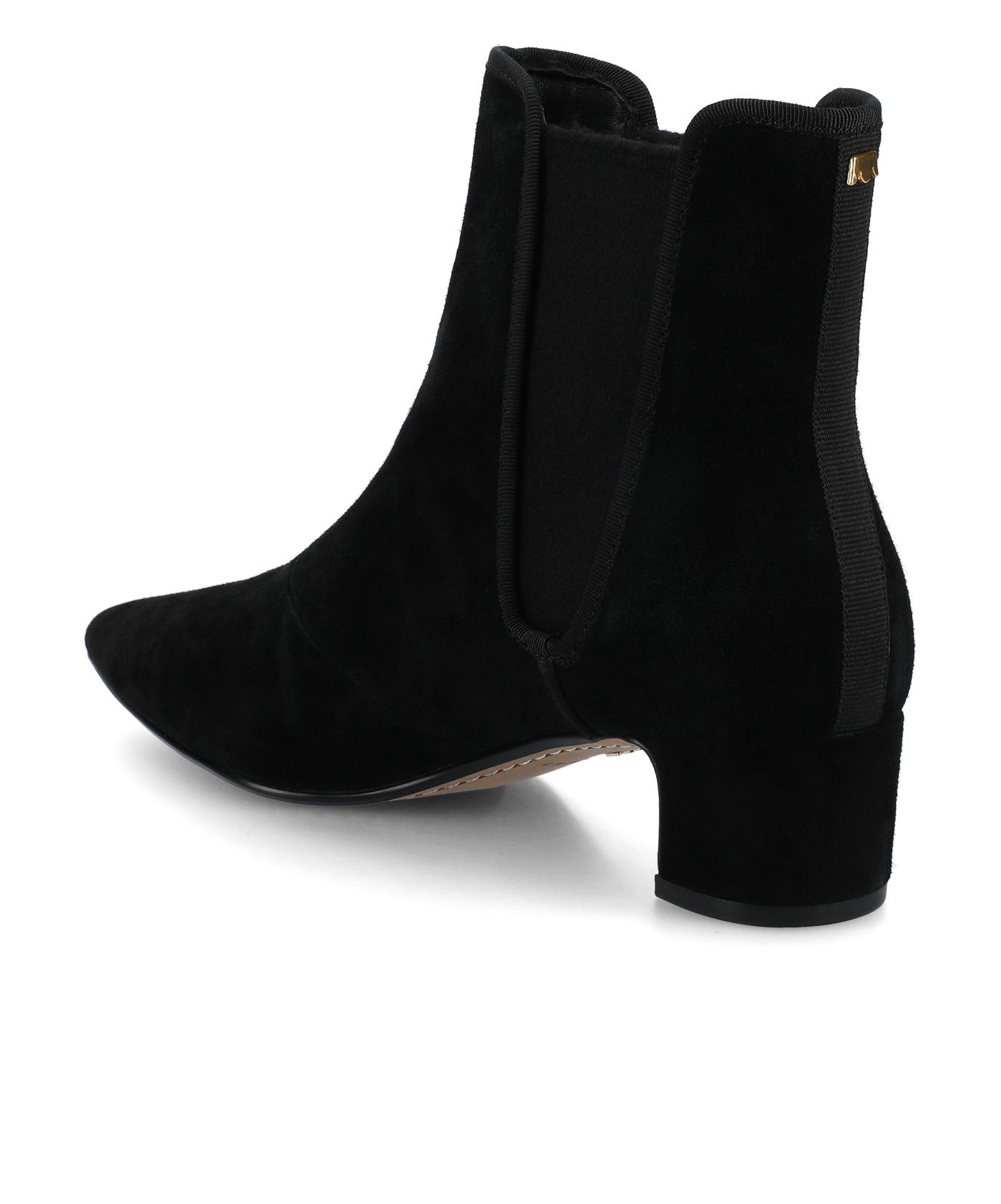 The Goldfinch 40 Chelsea Bootie - Black Suede