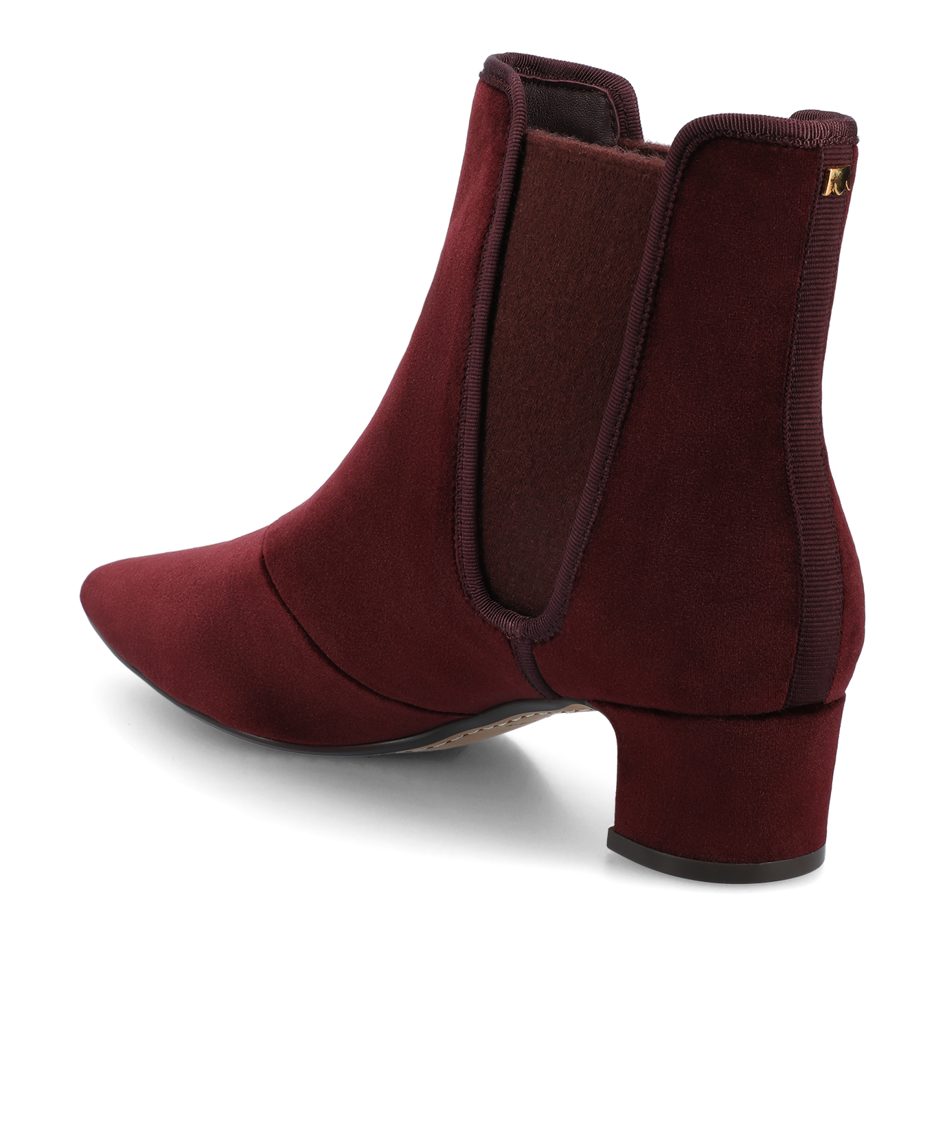The Goldfinch 40 Chelsea Bootie - Burgundy Velvet