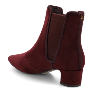 The Goldfinch 40 Chelsea Bootie - Burgundy Velvet
