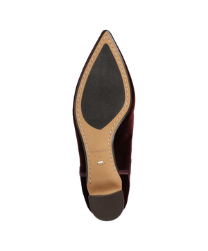 The Goldfinch 40 Chelsea Bootie - Burgundy Velvet
