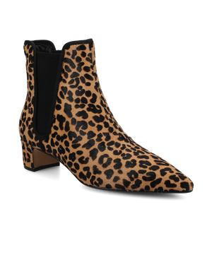 The Goldfinch 40 Chelsea Bootie - Leopardprint Haircalf
