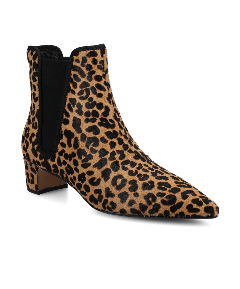 The Goldfinch 40 Chelsea Bootie - Leopardprint Haircalf