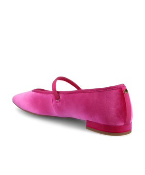 The Goldfinch 15 Mary Jane - Hot Pink Velvet