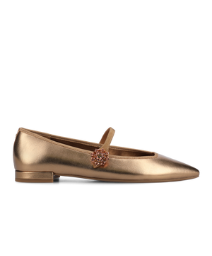 The Goldfinch 15 Mary Jane - Vintage Gold Metal Leather