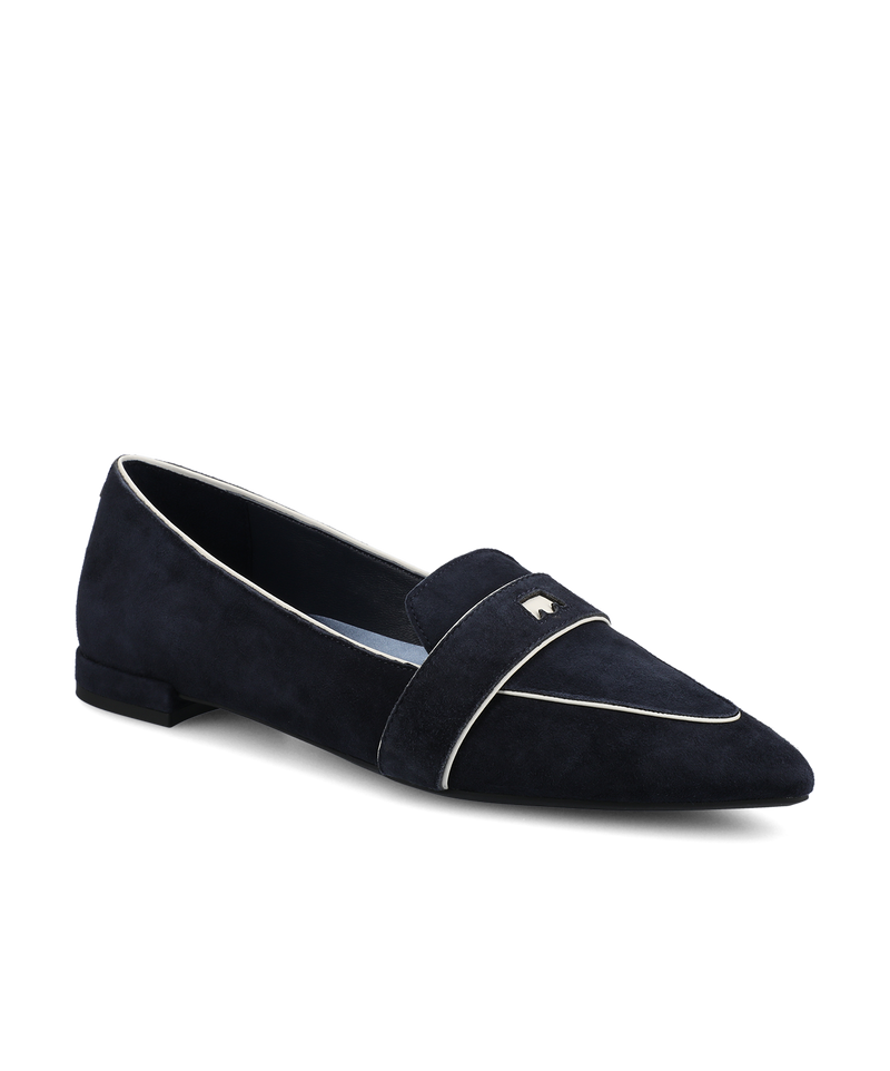 The Sparrow Loafer - Navy Suede