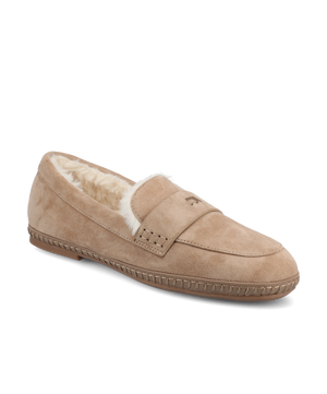 The Heron Loafer Cozy - Latte Suede