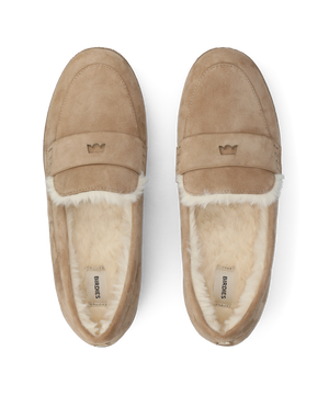 The Heron Loafer Cozy - Latte Suede