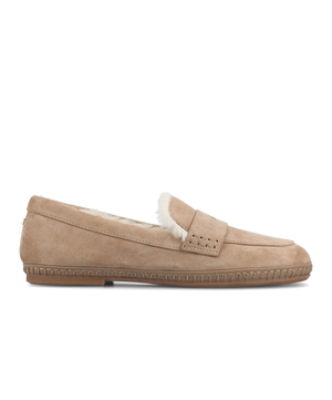 The Heron Loafer Cozy - Latte Suede