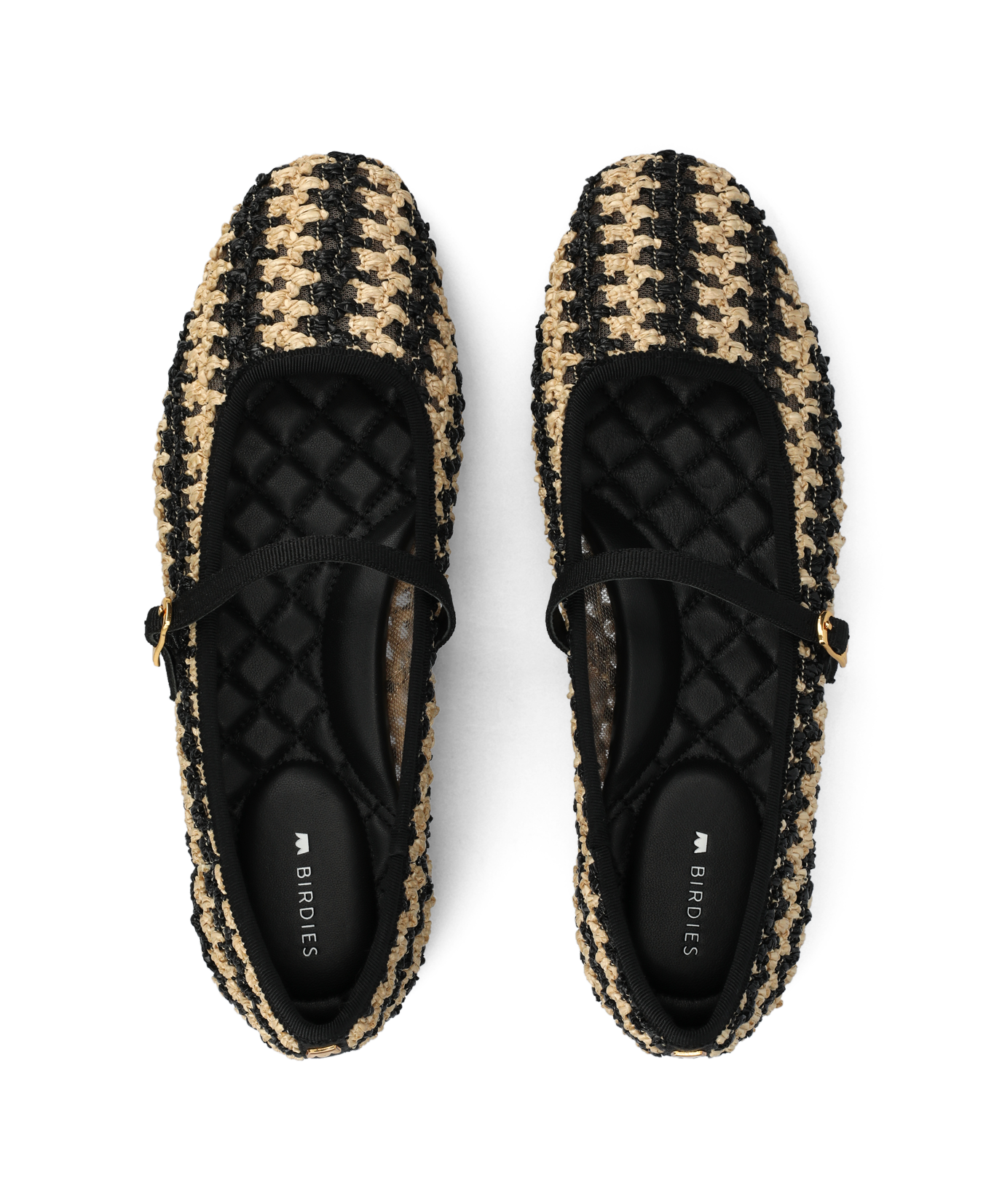 The Hummingbird Mary Jane - Black/Natural Openweave