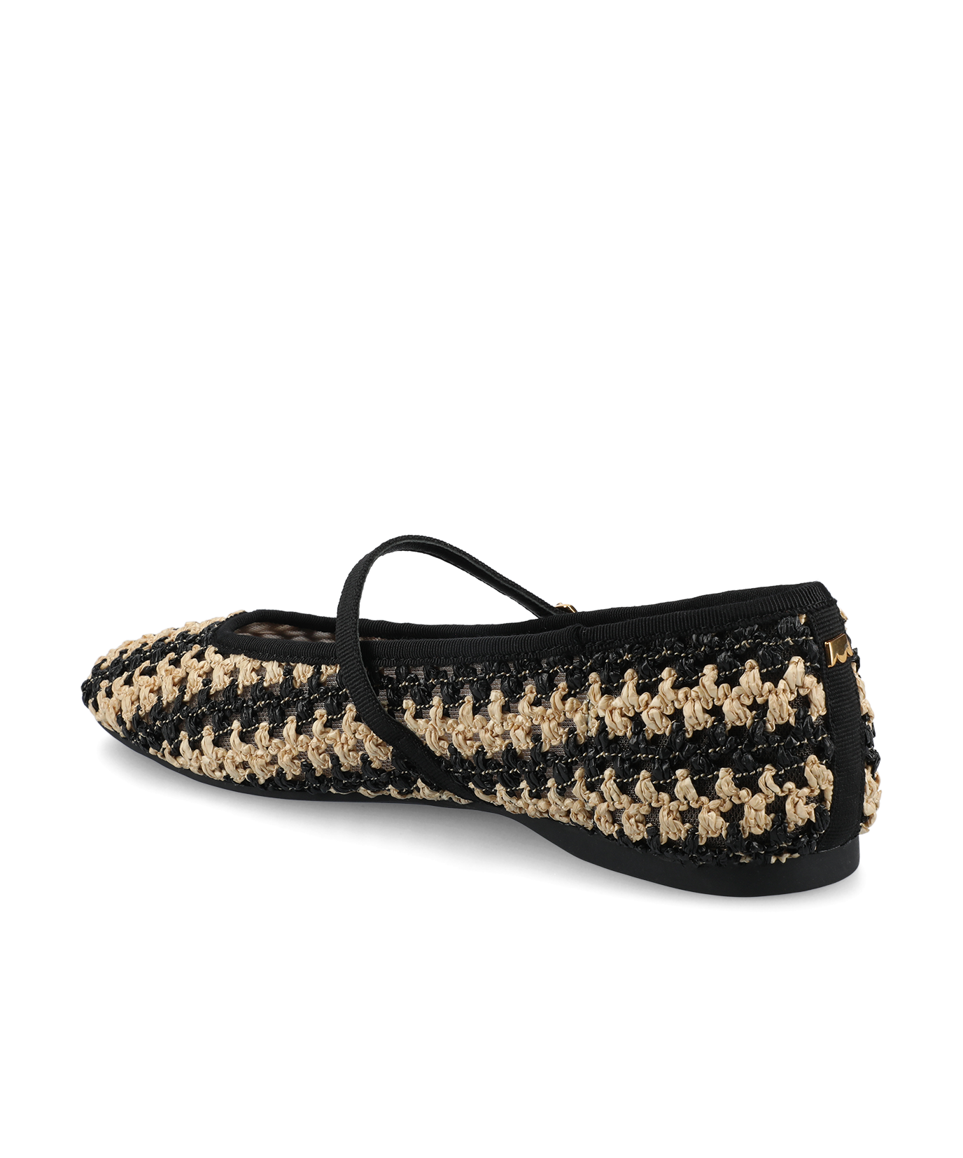 The Hummingbird Mary Jane - Black/Natural Openweave