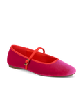 The Hummingbird Mary Jane - Hot Pink Velvet