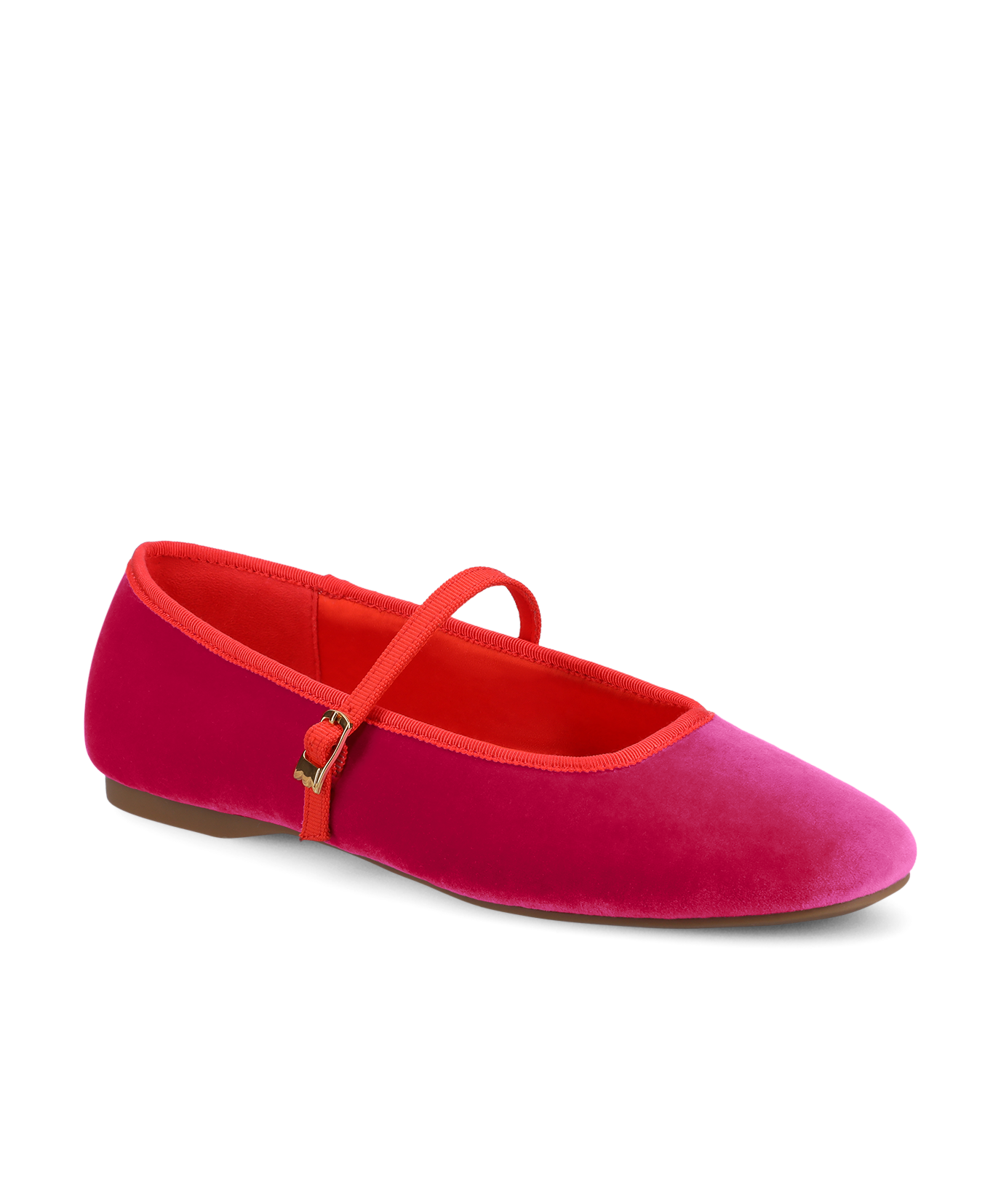 The Hummingbird Mary Jane - Hot Pink Velvet