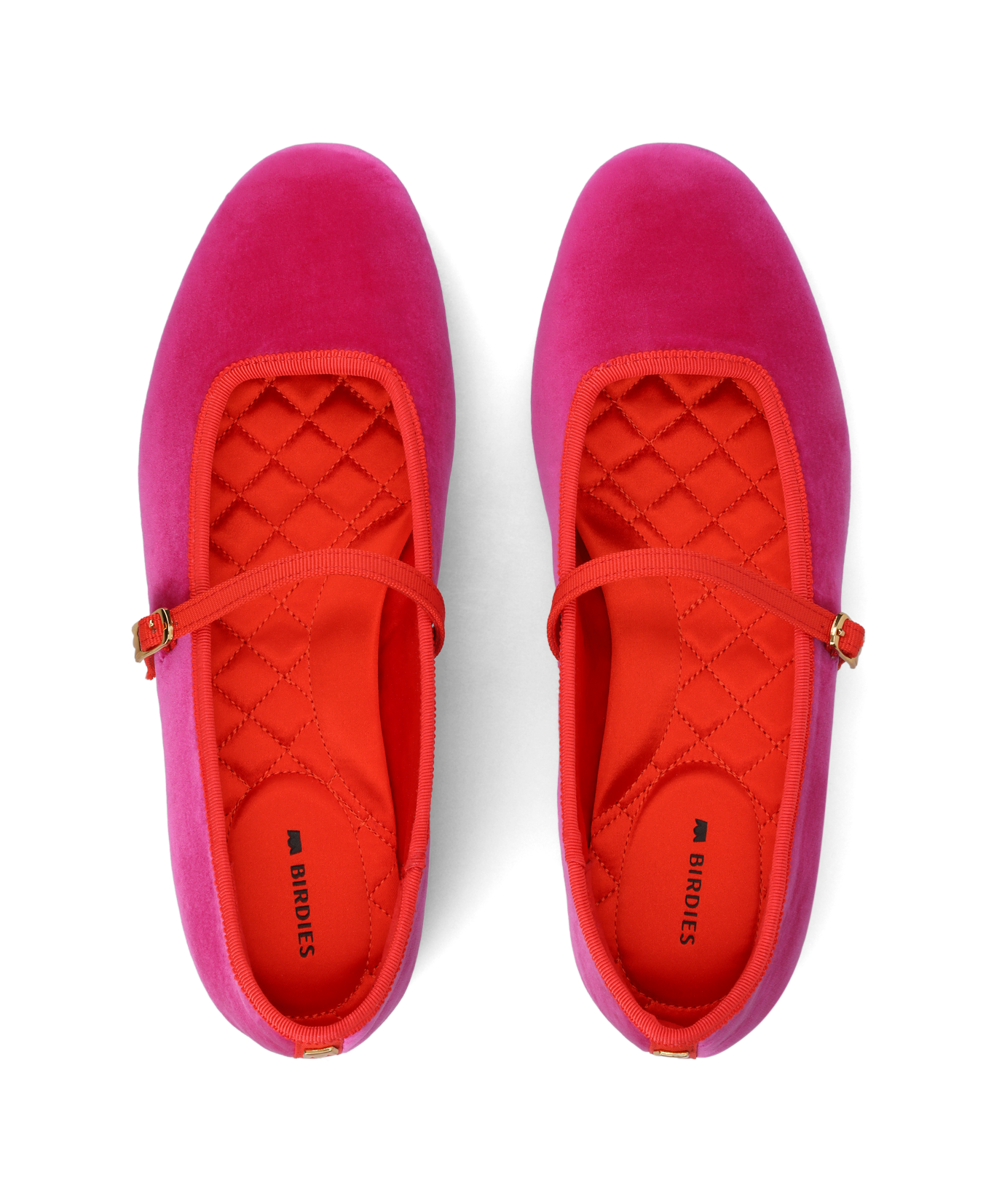 The Hummingbird Mary Jane - Hot Pink Velvet