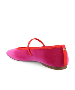 The Hummingbird Mary Jane - Hot Pink Velvet