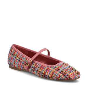 The Hummingbird Mary Jane - Pink Multi Tweed