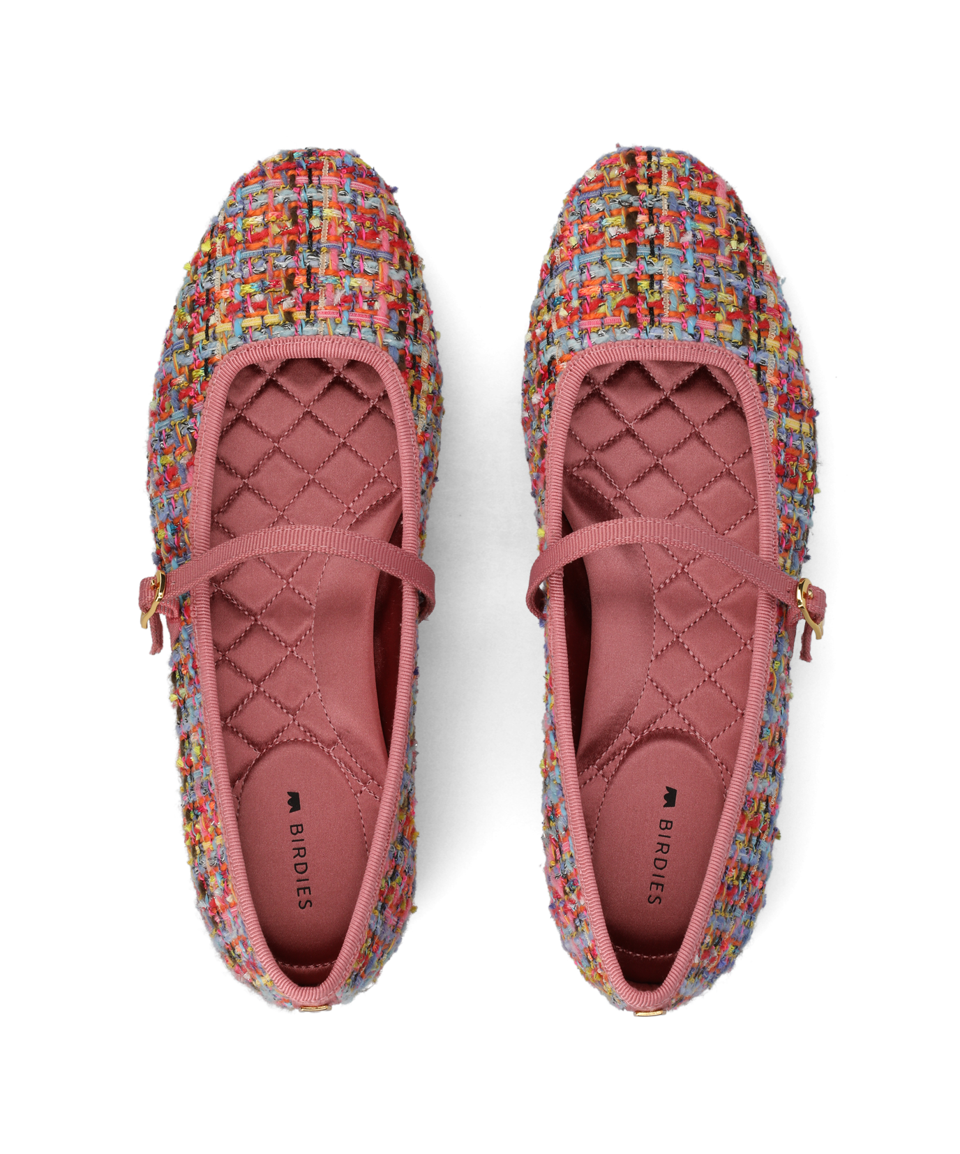 The Hummingbird Mary Jane - Pink Multi Tweed