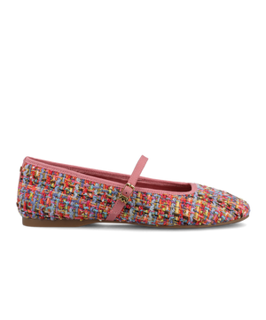 The Hummingbird Mary Jane - Pink Multi Tweed