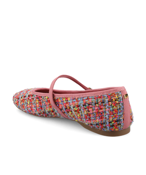 The Hummingbird Mary Jane - Pink Multi Tweed