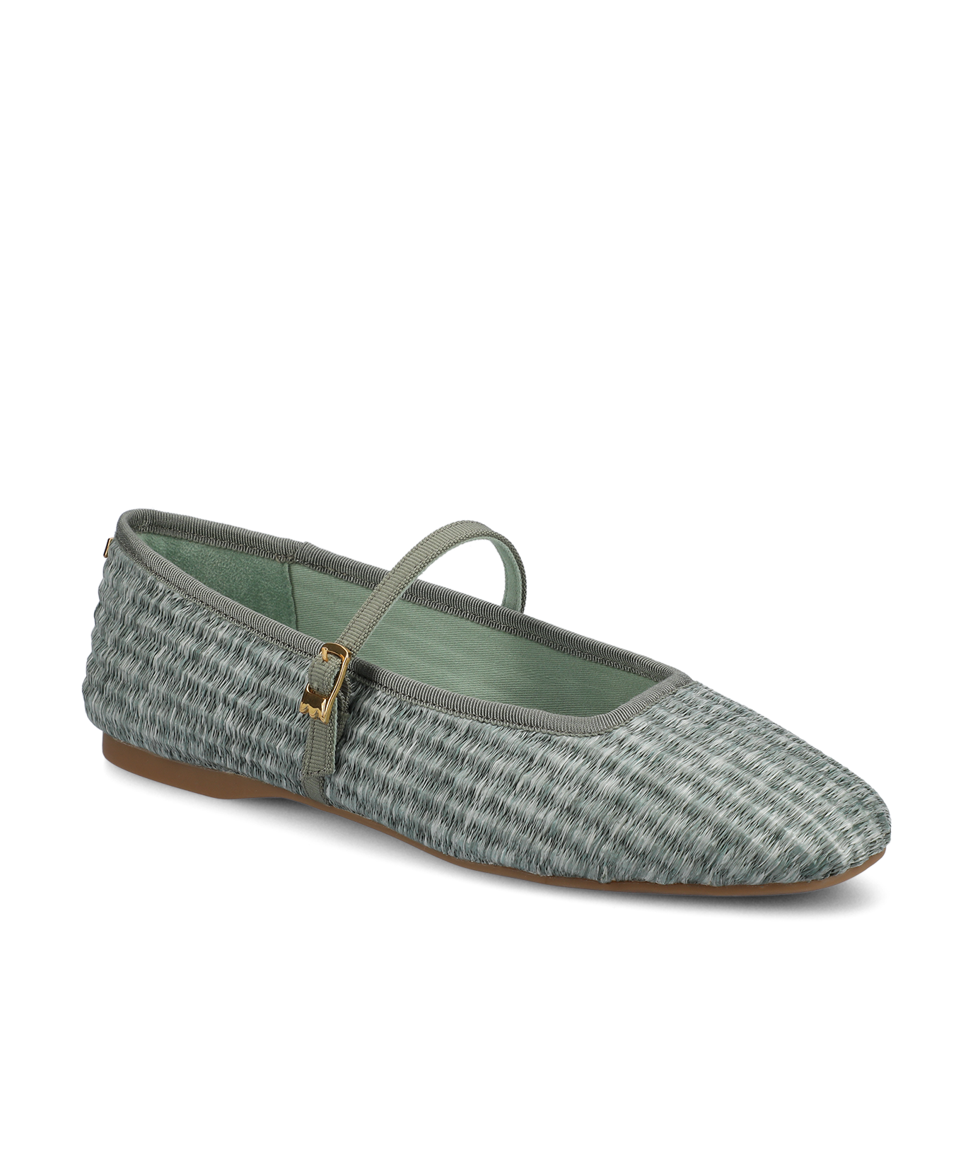 The Hummingbird Mary Jane - Seafoam Raffia