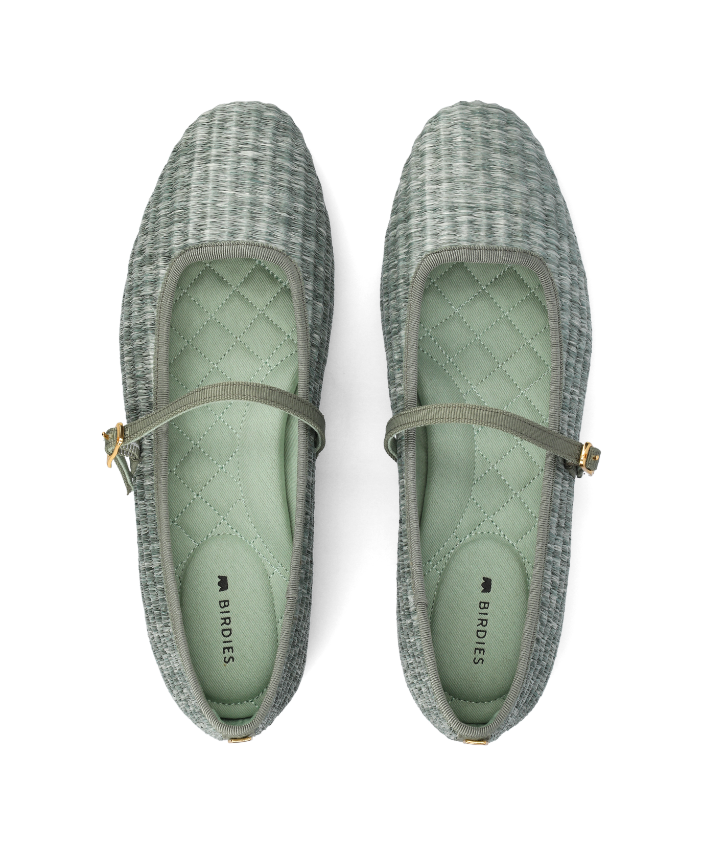 The Hummingbird Mary Jane - Seafoam Raffia