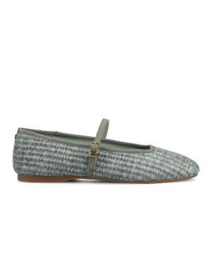 The Hummingbird Mary Jane - Seafoam Raffia