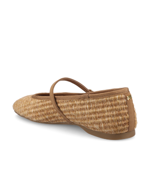 The Hummingbird Mary Jane - Tan Raffia