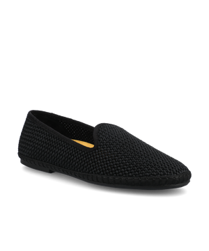 The Heron - Black Woven Satin