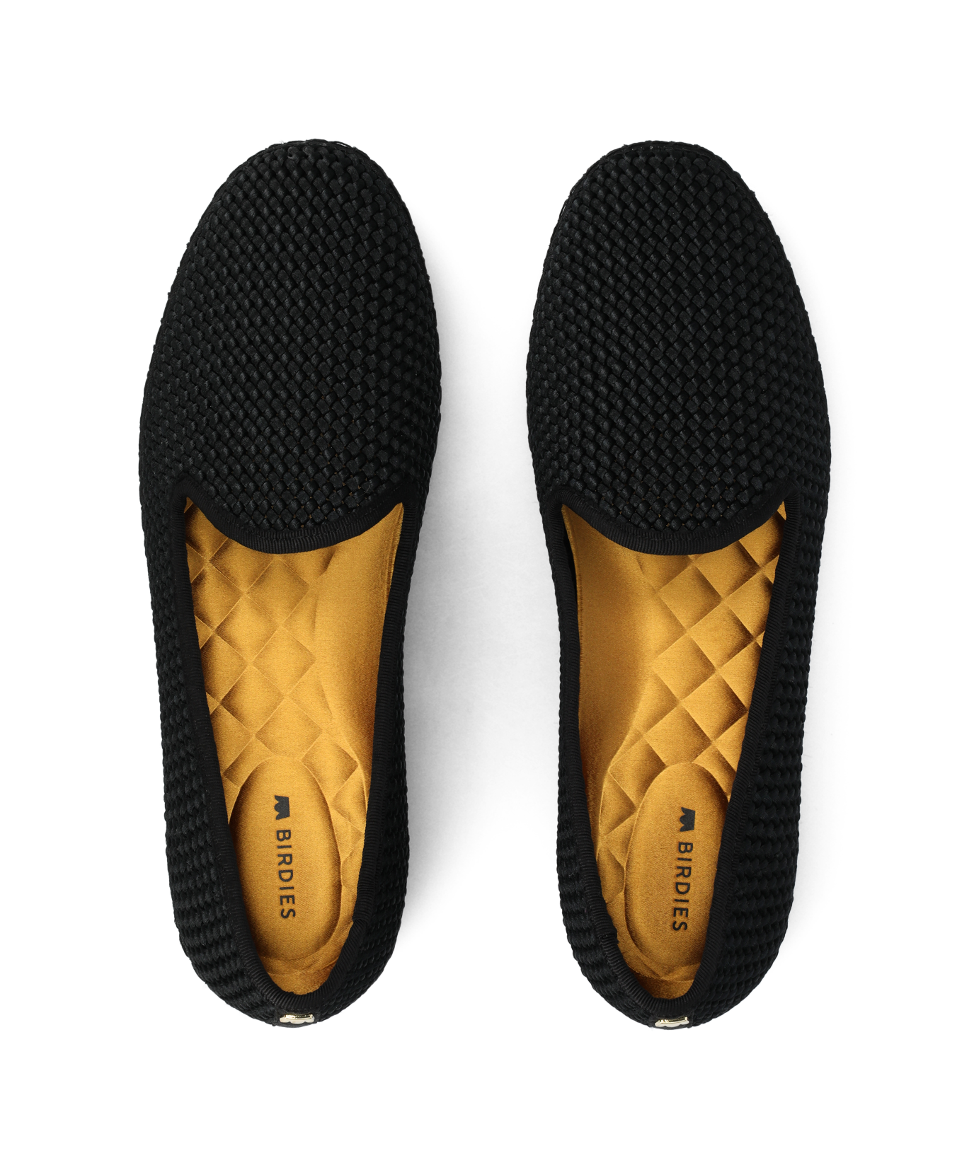 The Heron - Black Woven Satin