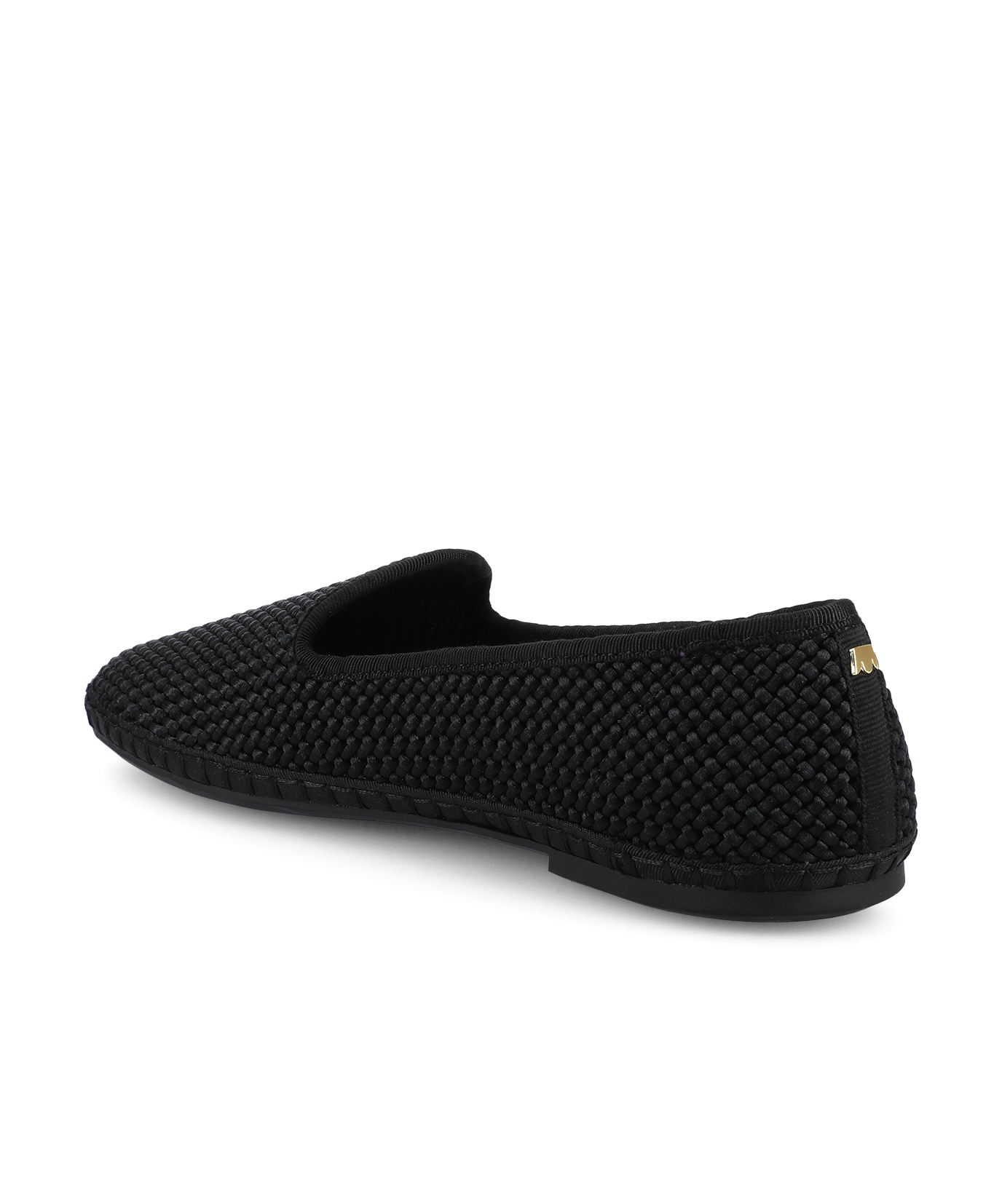 The Heron - Black Woven Satin