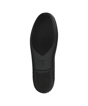 The Heron - Black Woven Satin