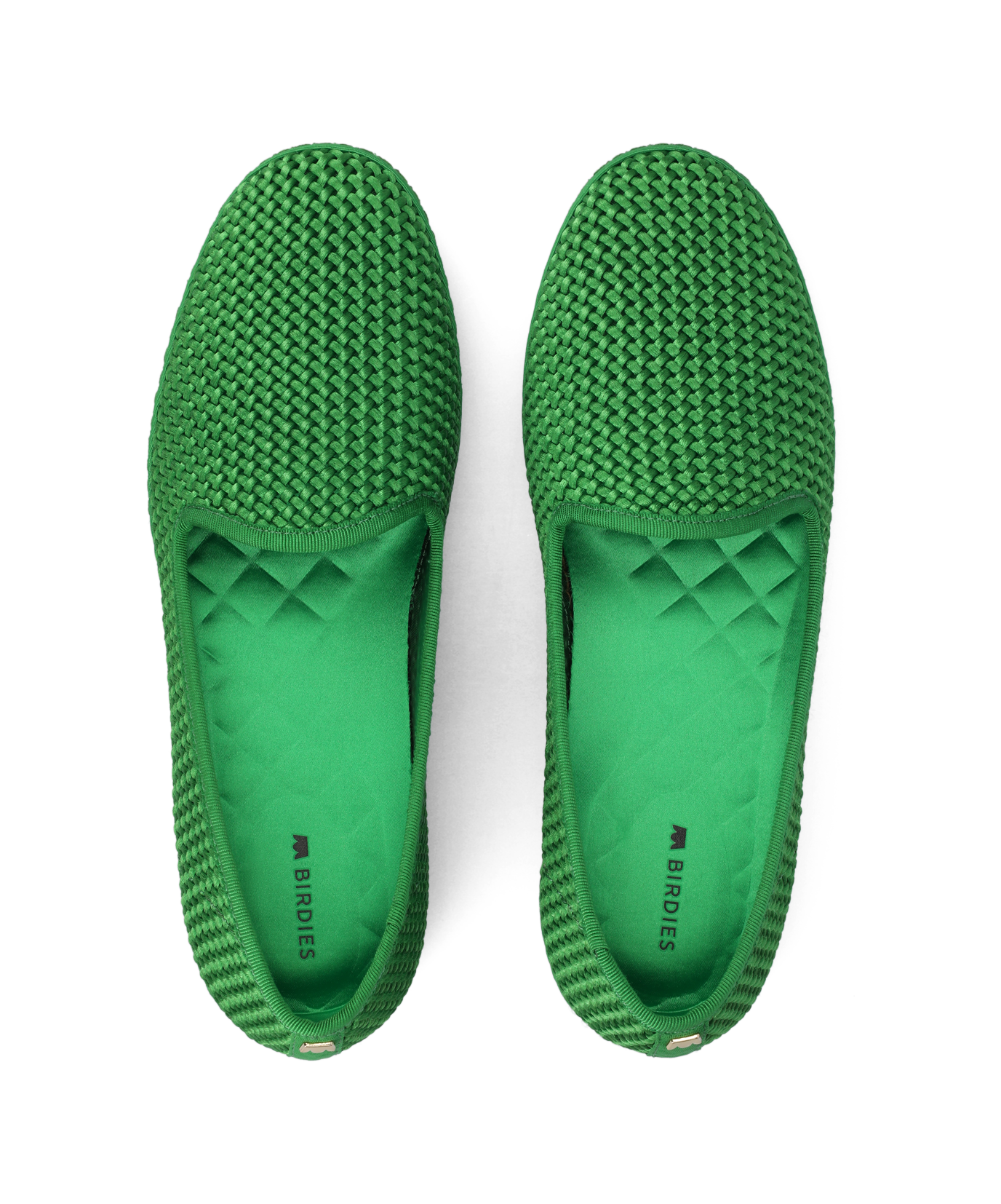 The Heron - Kelly Green Woven Satin