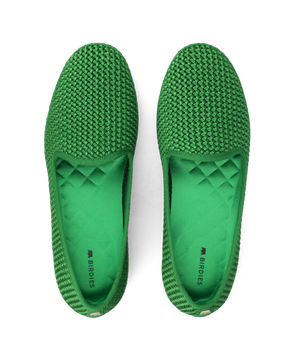 The Heron - Kelly Green Woven Satin