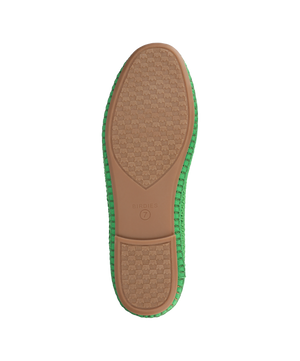 The Heron - Kelly Green Woven Satin