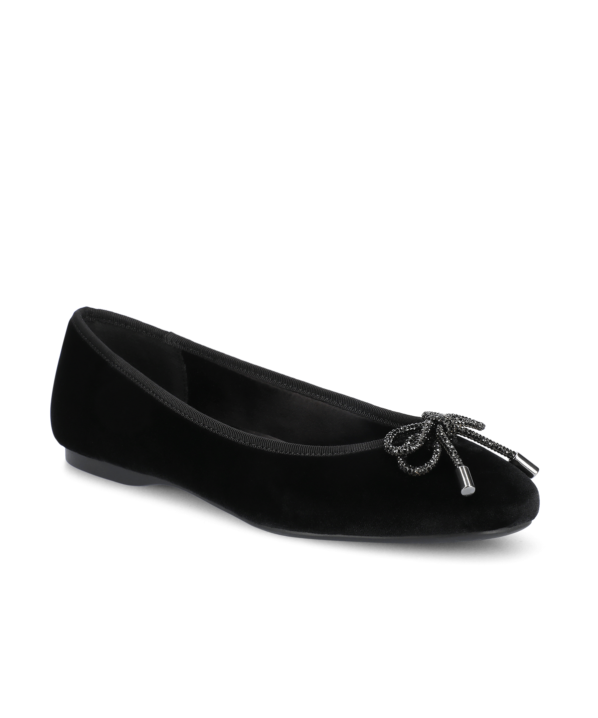 The Hummingbird - Black Velvet Jeweled Bow