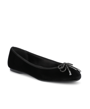 The Hummingbird - Black Velvet Jeweled Bow
