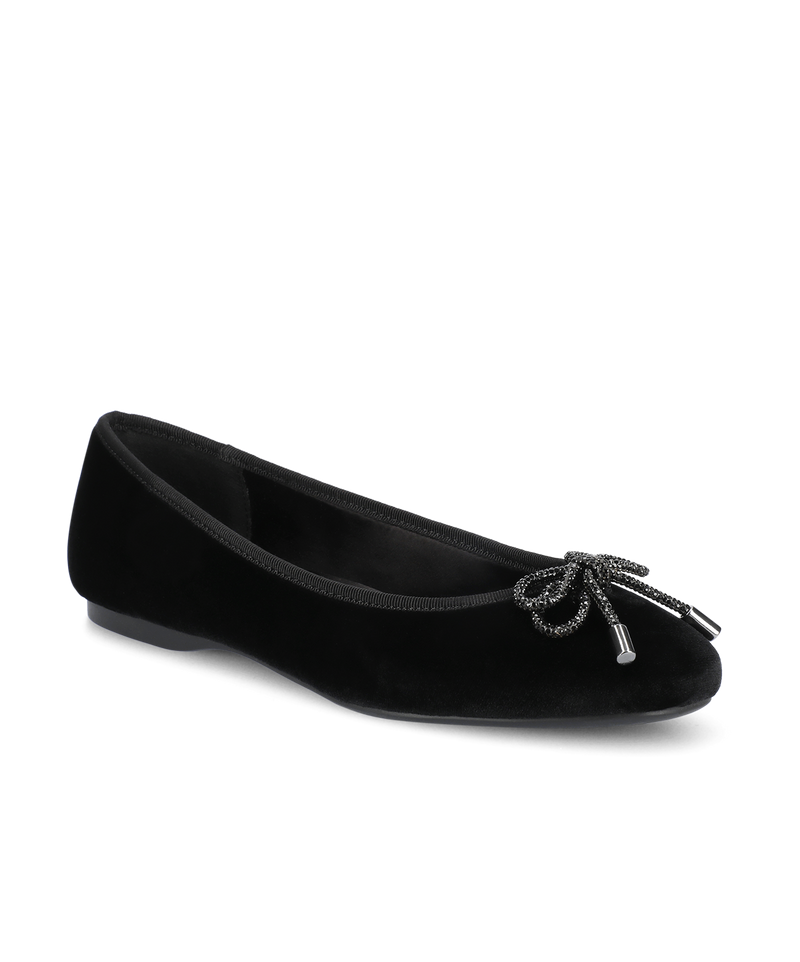 The Hummingbird - Black Velvet Jeweled Bow