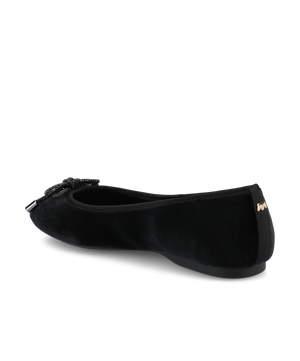 The Hummingbird - Black Velvet Jeweled Bow