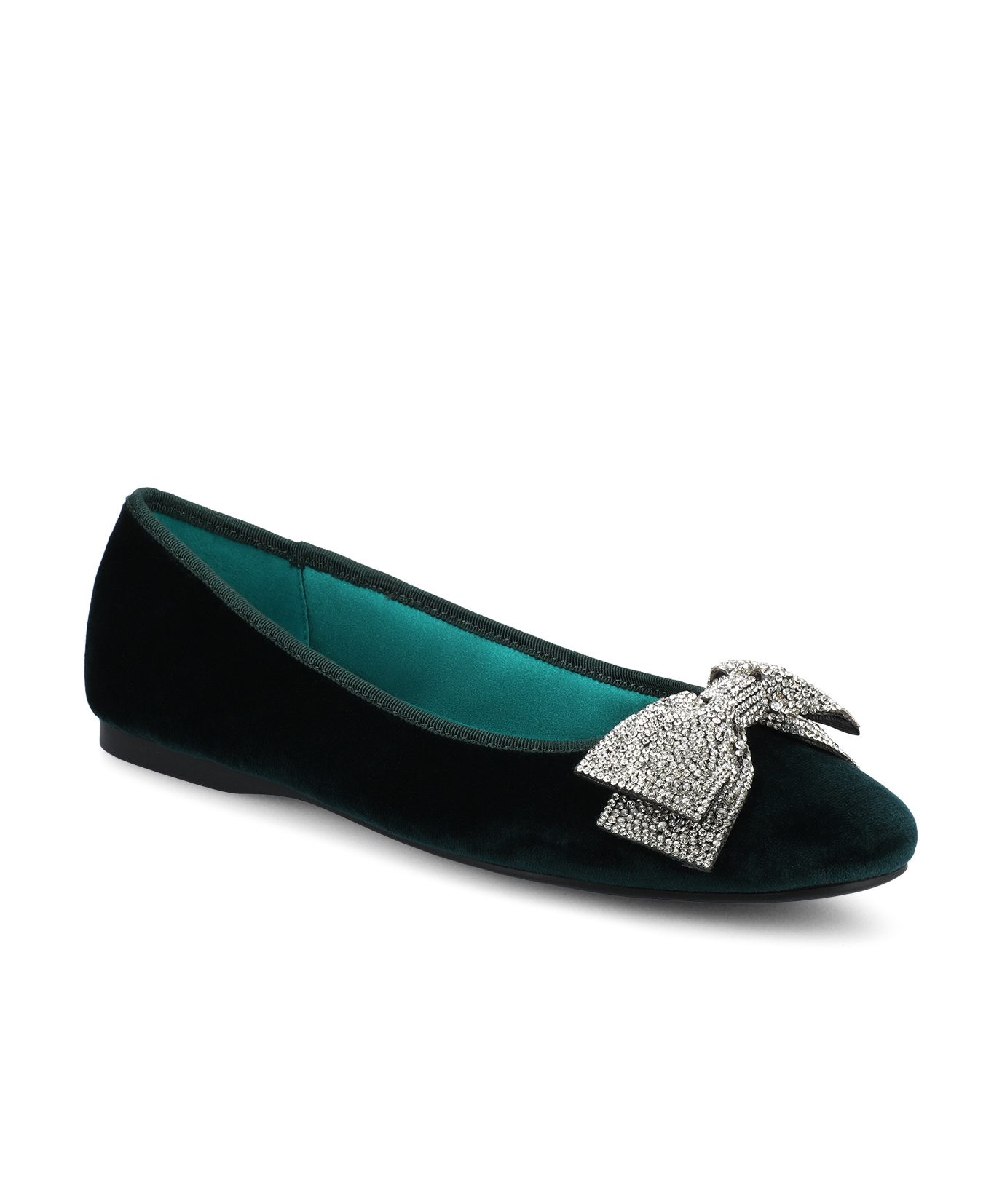 The Hummingbird Jewelry Bow - Royal Green Velvet
