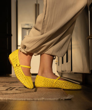 The Hummingbird Mary Jane - Sunflower Openweave