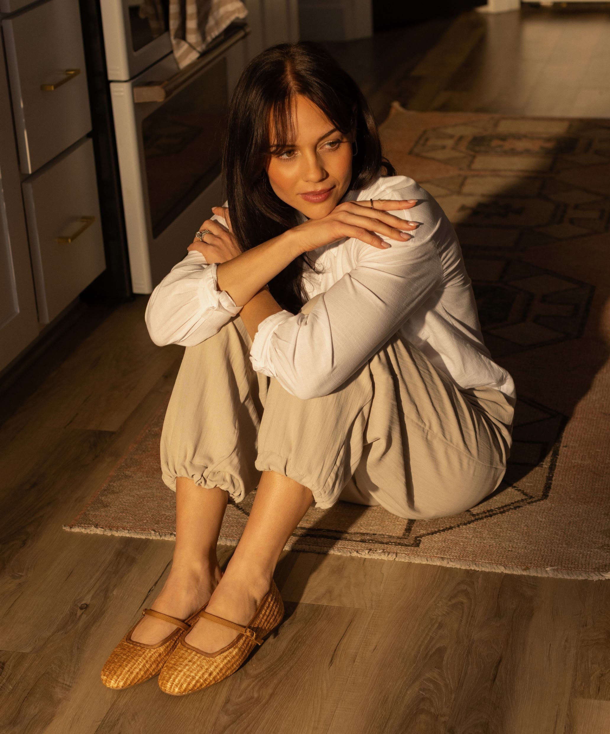 The Hummingbird Mary Jane - Tan Raffia