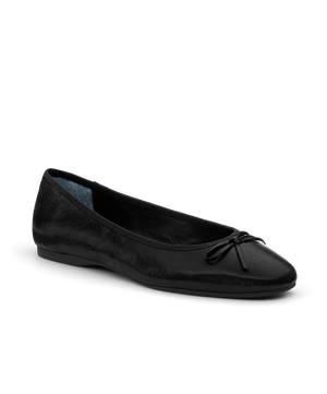 The Hummingbird | Noir Leather | Women's Flats The Hummingbird | Noir Leather | Women's Flats