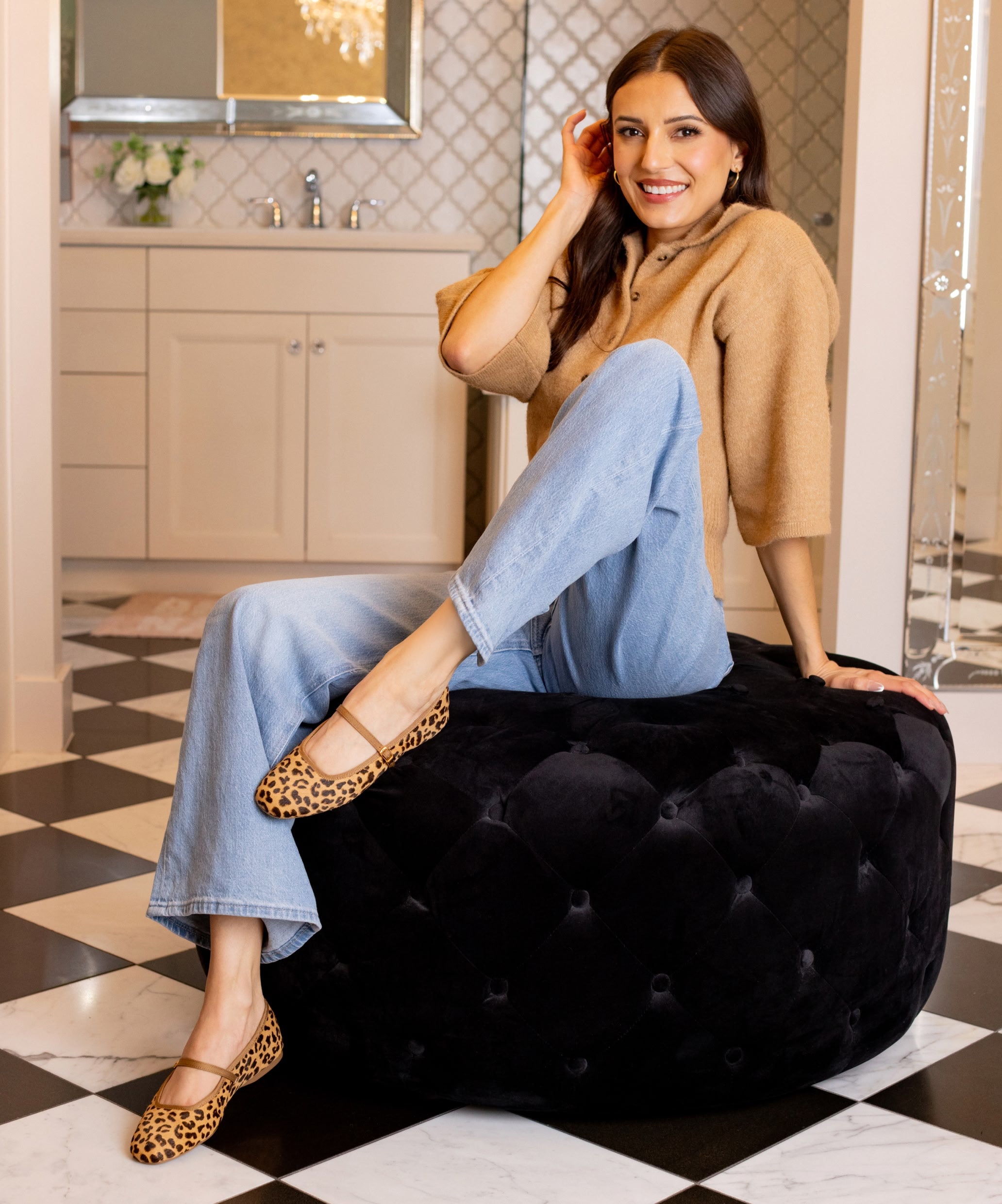 The Hummingbird Mary Jane - Leopardprint Haircalf