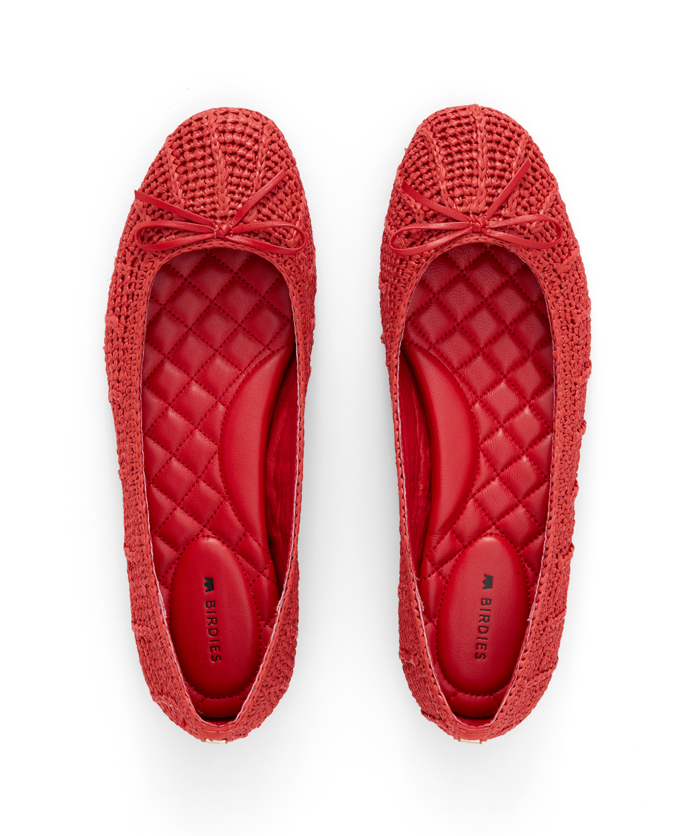 hover | top view of the Hummingbird in red raffia
