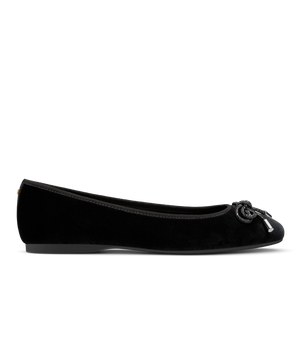side view of the hummingbird in black velvet bow